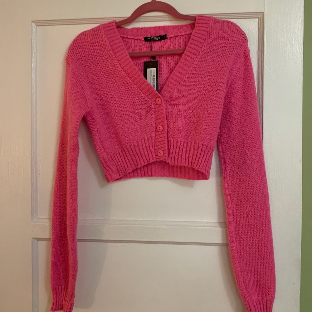 Nastygal cropped cardigan